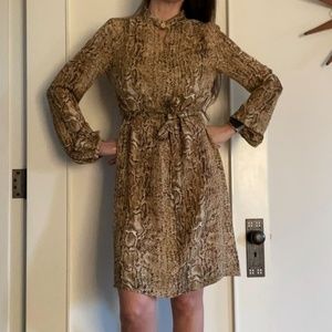 100% silk Tory Burch dress size 4 animal print
